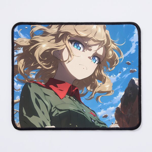 Item preview, Katyusha Girls und Panzer Anime Silver Wind Graceful Silhouette designed and sold by TanglenRabbit.