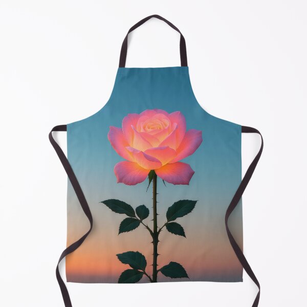 Item preview, Solitary Rose Caribbean with Soft Glow at Twilight Sky designed and sold by scicilysimonee.