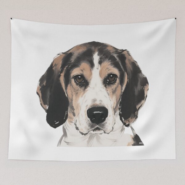 Item preview, Beagle Ink Painting Close-up designed and sold by forget45studio.