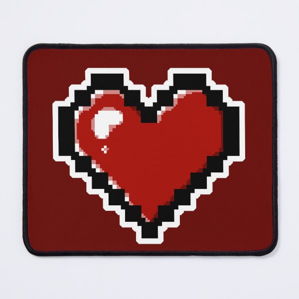 Item preview, Deep Red Pixel Heart designed and sold by AureateAnomaly.
