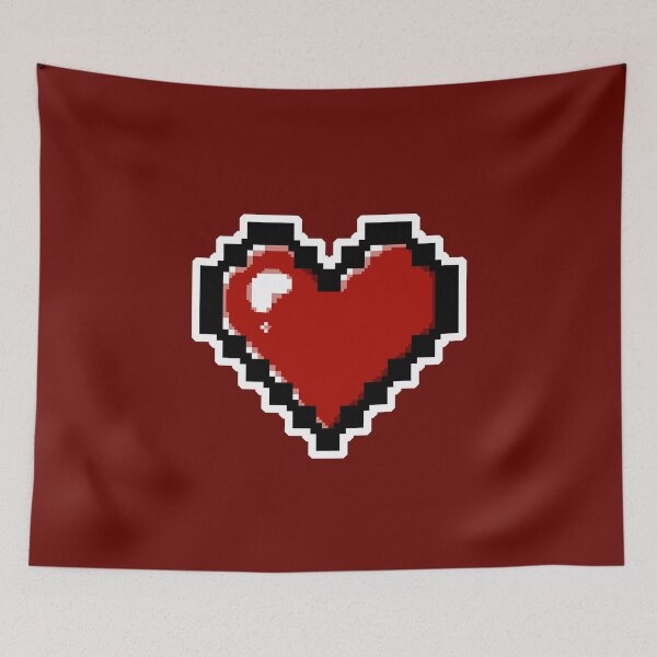 Item preview, Deep Red Pixel Heart designed and sold by AureateAnomaly.
