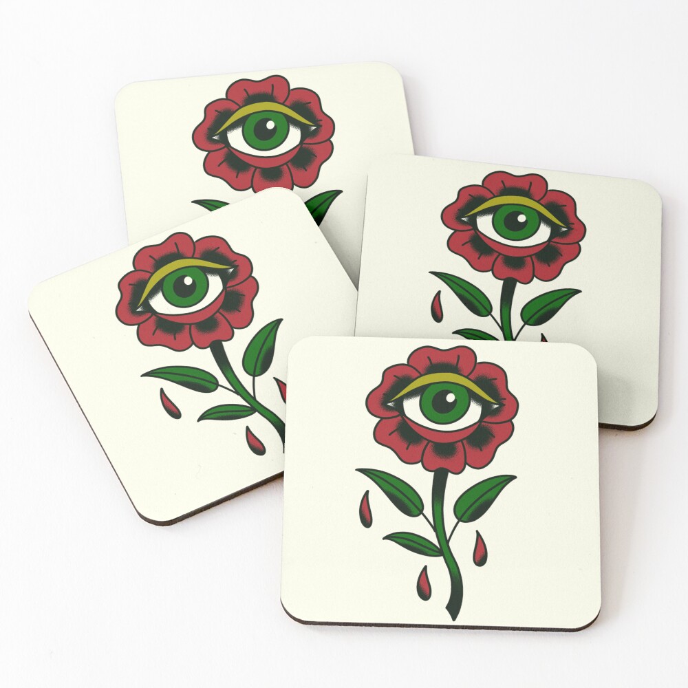 Item preview, Coasters (Set of 4) designed and sold by RFTattoo.