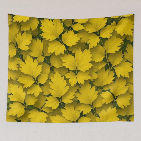 Item preview, Golden Foliage Pattern designed and sold by Kaleidoscope Print.