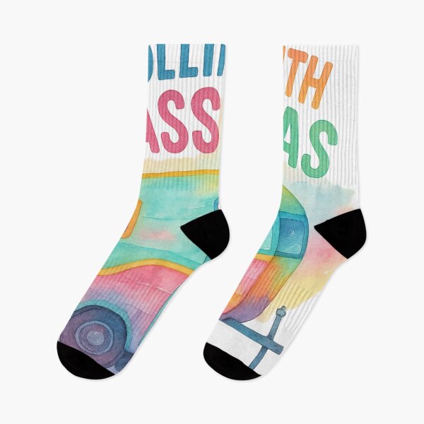 Item preview, Rolling with Sass and Gas Funny Glamping Camper Shirt designed and sold by DesignsJemCo.