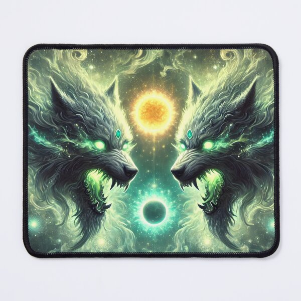 Item preview, Sköll and Hati – Wolves of Sun and Moon | Norse Myth Art designed and sold by Umbra666.