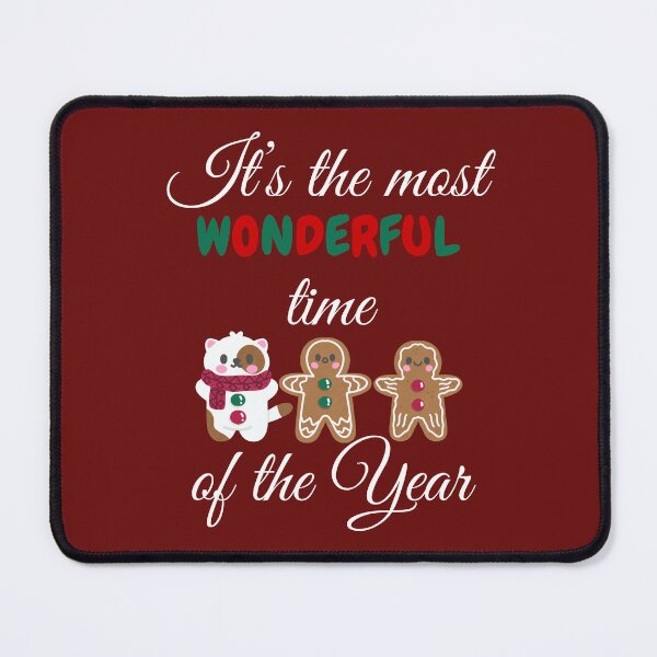 Item preview, It's the most wonderful time of the year with the cat and Christmas cookies T-shirt for everyone in family designed and sold by apple-tea.