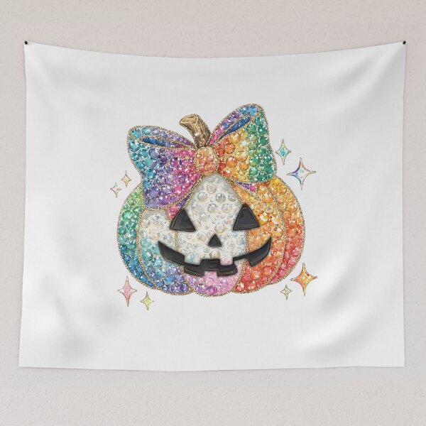 Item preview, Preppy Halloween Rhinestones Pumpkin designed and sold by Antalalexander.