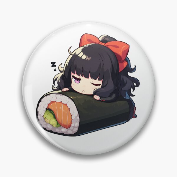 Item preview, Game Chibi Kawaii Justine Caroline Persona 5 Sushi Nap designed and sold by TanglenRabbit.