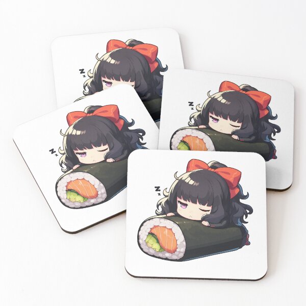 Item preview, Game Chibi Kawaii Justine Caroline Persona 5 Sushi Nap designed and sold by TanglenRabbit.