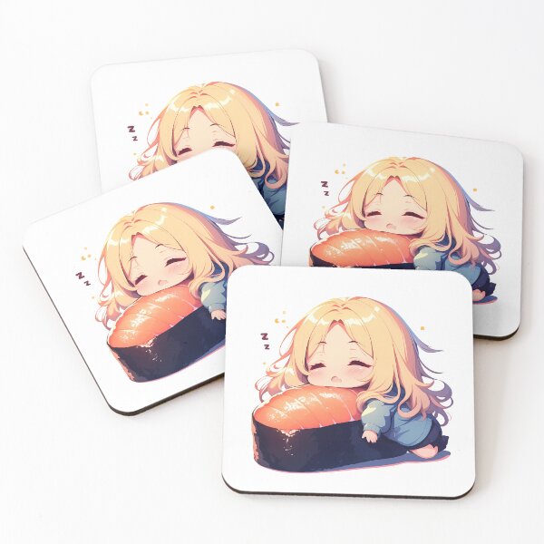 Item preview, Chibi Kawaii Rachel Gardner Angels Death Sushi Slumber designed and sold by TanglenRabbit.