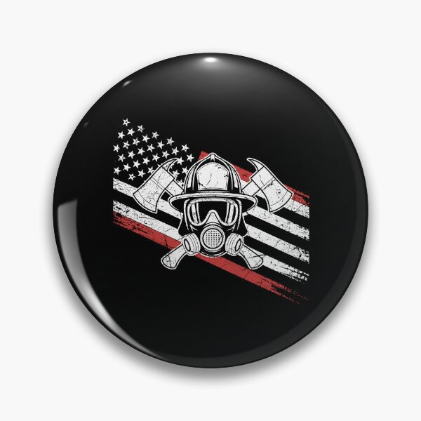 Item preview, Patriotic Firefighter T-Shirt with Thin Red Line Flag designed and sold by sols.