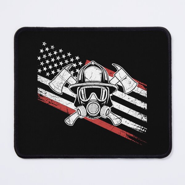 Item preview, Patriotic Firefighter T-Shirt with Thin Red Line Flag designed and sold by sols.