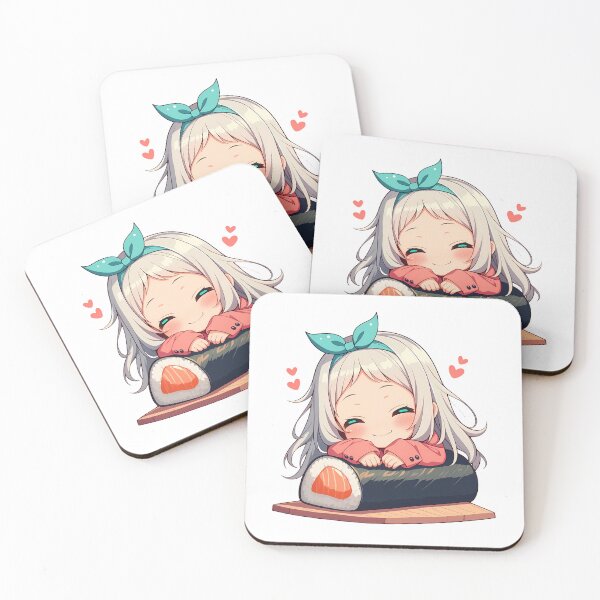 Item preview, Chibi Kawaii Hideri Kanzaki Blend S Sushi Cheer designed and sold by TanglenRabbit.