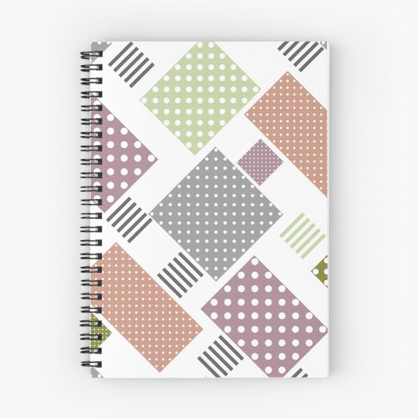 Item preview, Patchwork in polka dots and stripes beige olive   designed and sold by fuzzyfox.