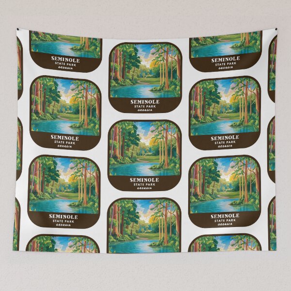 Item preview, Vintage Seminole State Park (Georgia State Park) designed and sold by RabbitK.