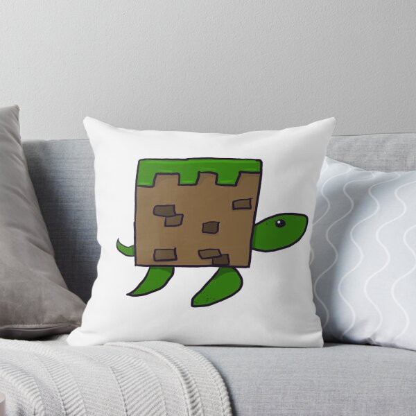 Item preview, Grass Block Turtle designed and sold by cursedpanda182.