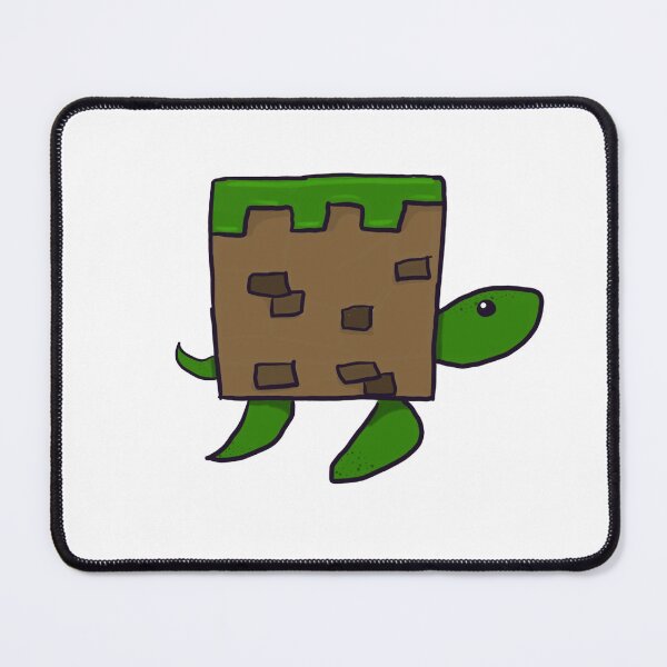 Item preview, Grass Block Turtle designed and sold by cursedpanda182.