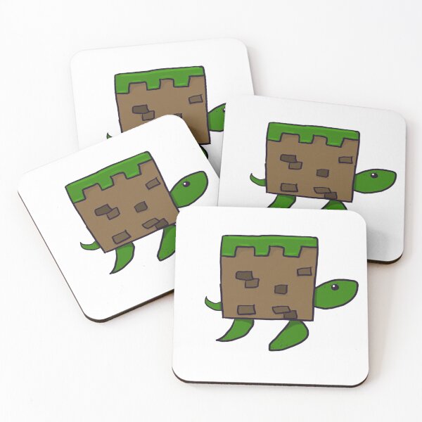 Item preview, Grass Block Turtle designed and sold by cursedpanda182.