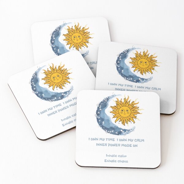 Item preview, Inhale Calm Exhale Chaos – sun moon Mindful Vibes inner power designed and sold by DailyBodyCalm.