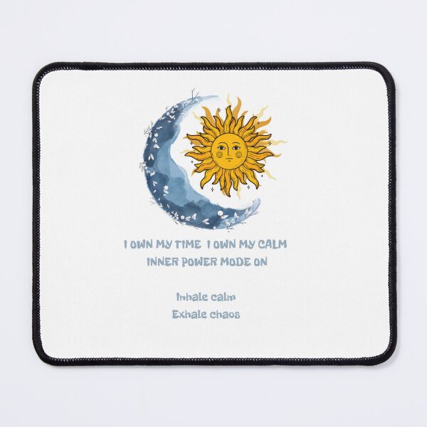 Item preview, Inhale Calm Exhale Chaos – sun moon Mindful Vibes inner power designed and sold by DailyBodyCalm.