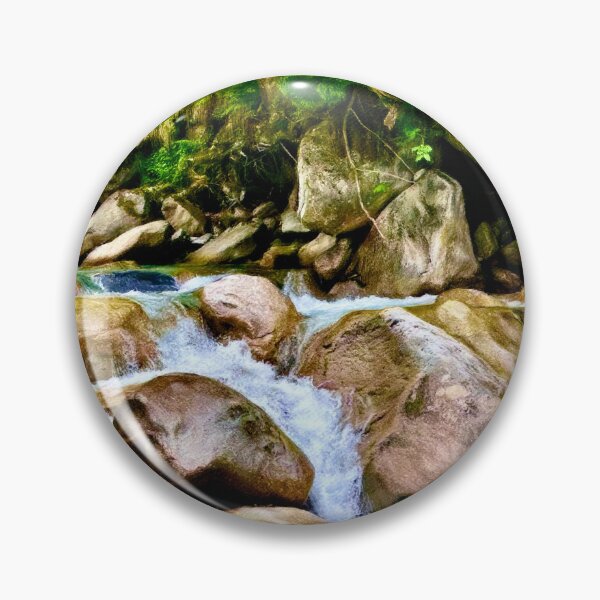 Item preview, Enchanted Waterfall Oasis – Tranquil Nature Stream Photography by Pamela Storch designed and sold by Pamela Storch.