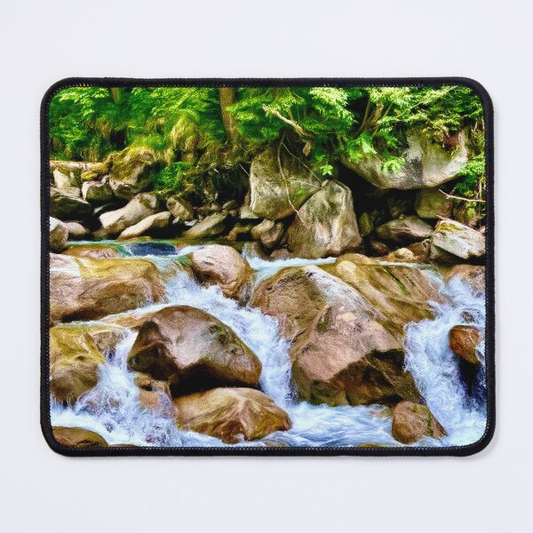 Item preview, Enchanted Waterfall Oasis – Tranquil Nature Stream Photography by Pamela Storch designed and sold by Pamela Storch.