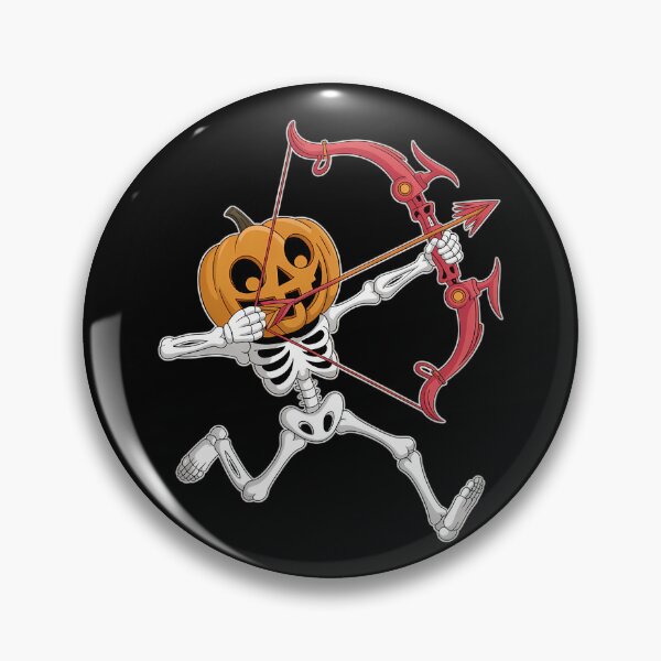 Artikelvorschau, Skelett Bogenschießen Halloween Kürbis Bogen Jagd entworfen und verkauft von brynatshop.