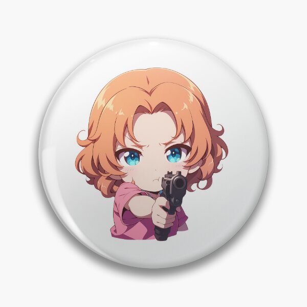 Item preview, Orange Pekoe Girls und Panzer Anime Chibi Gun designed and sold by justnickthings.