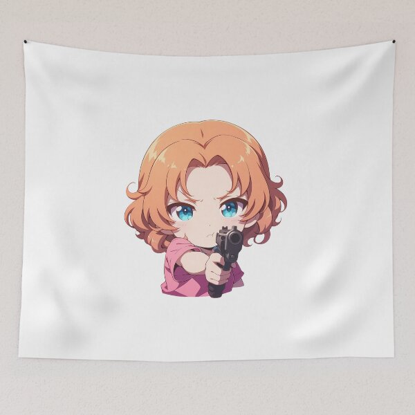 Item preview, Orange Pekoe Girls und Panzer Anime Chibi Gun designed and sold by justnickthings.