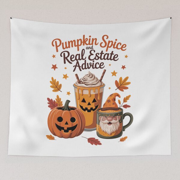 Item preview, Real Estate Halloween Pumpkin Spice And Real Estate Advice designed and sold by brynatshop.
