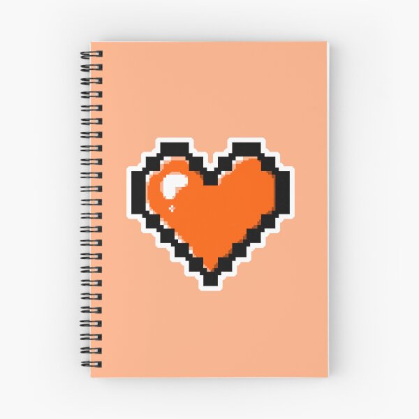 Item preview, Orange Pixel Heart designed and sold by AureateAnomaly.