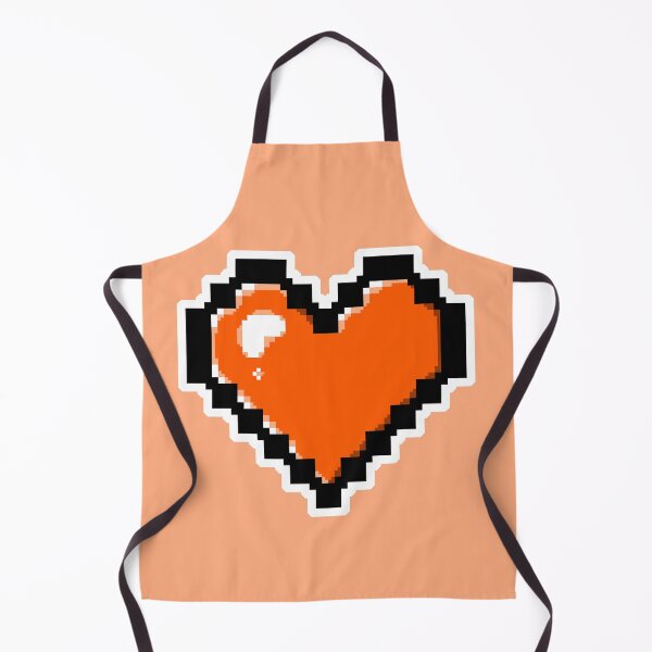 Item preview, Orange Pixel Heart designed and sold by AureateAnomaly.