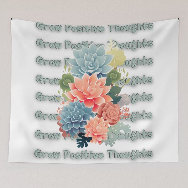 Item preview, Grow Positive Thoughts Succulent designed and sold by WildInkFusion.