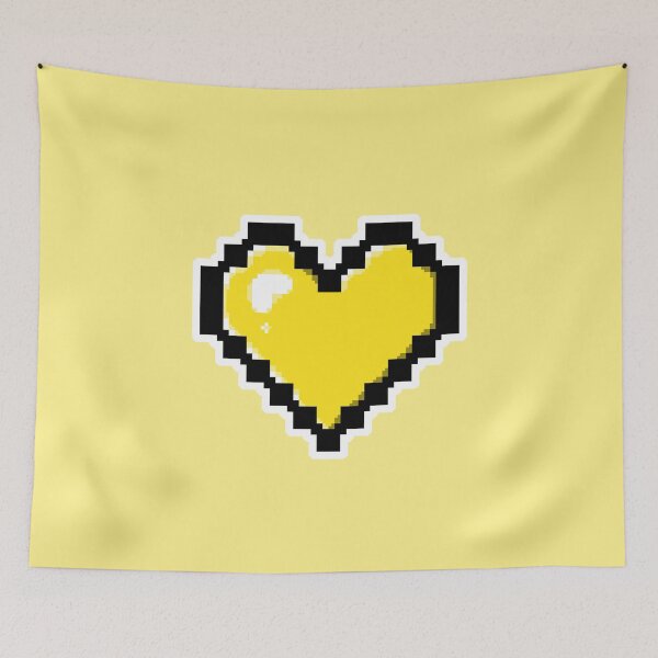 Item preview, Yellow Pixel Heart designed and sold by AureateAnomaly.