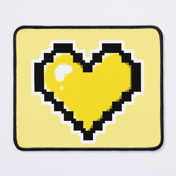 Item preview, Yellow Pixel Heart designed and sold by AureateAnomaly.