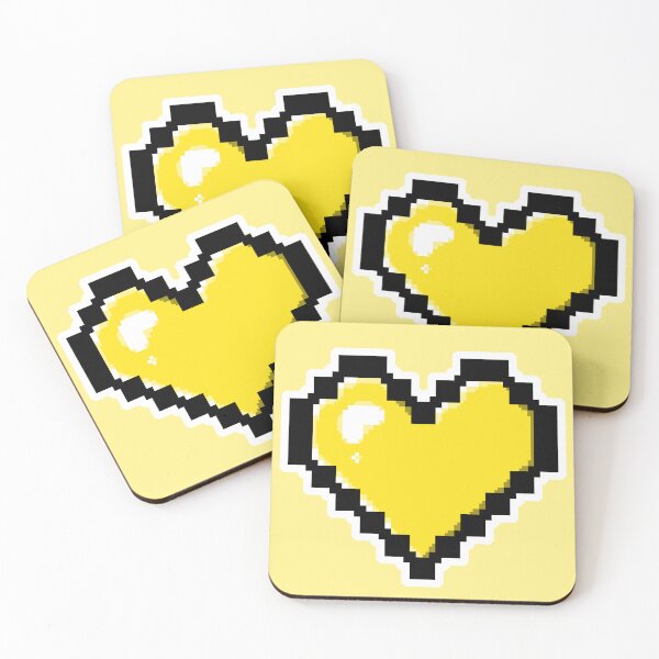 Item preview, Yellow Pixel Heart designed and sold by AureateAnomaly.