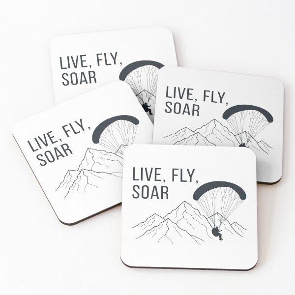 Item preview, Live, Fly, Soar: Inspirational Paragliding Over Majestic Mountains designed and sold by Cloud-Riders.