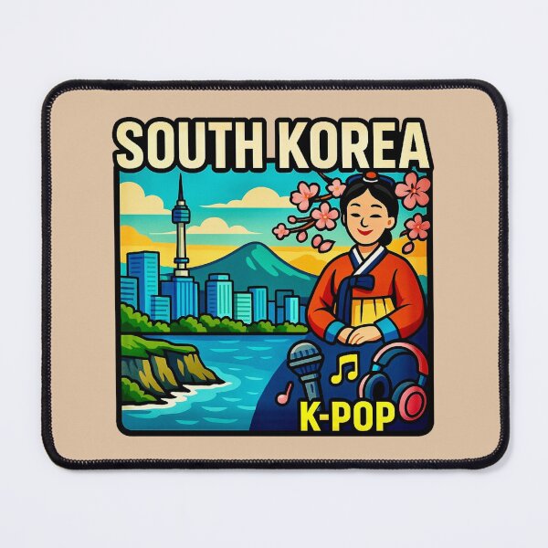 Item preview, South Korea — Seoul Skyline & K-Pop designed and sold by Myra365Art.