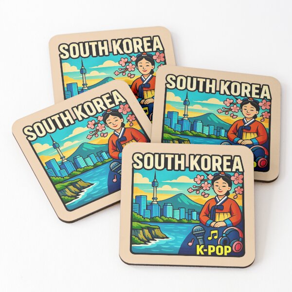 Item preview, South Korea — Seoul Skyline & K-Pop designed and sold by Myra365Art.