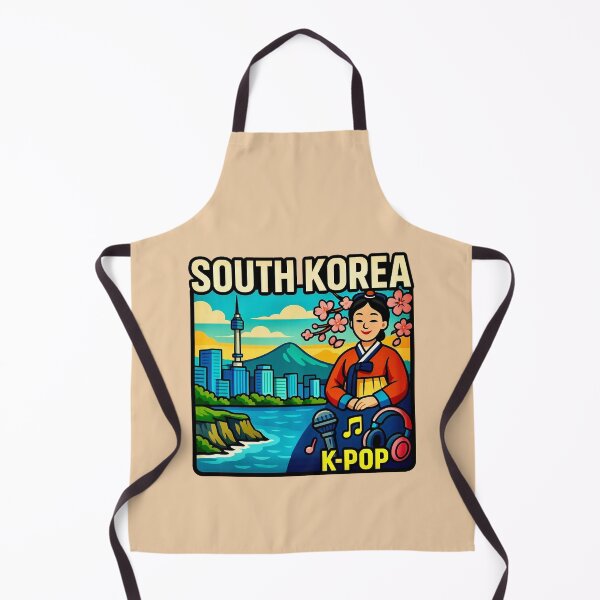 Item preview, South Korea — Seoul Skyline & K-Pop designed and sold by Myra365Art.