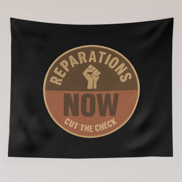 Item preview, Reparations Now Cut The Check designed and sold by DIRTYDUNNZ.