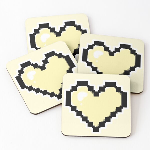 Item preview, Light Yellow Pixel Heart designed and sold by AureateAnomaly.