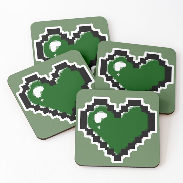 Item preview, Green Pixel Heart designed and sold by AureateAnomaly.