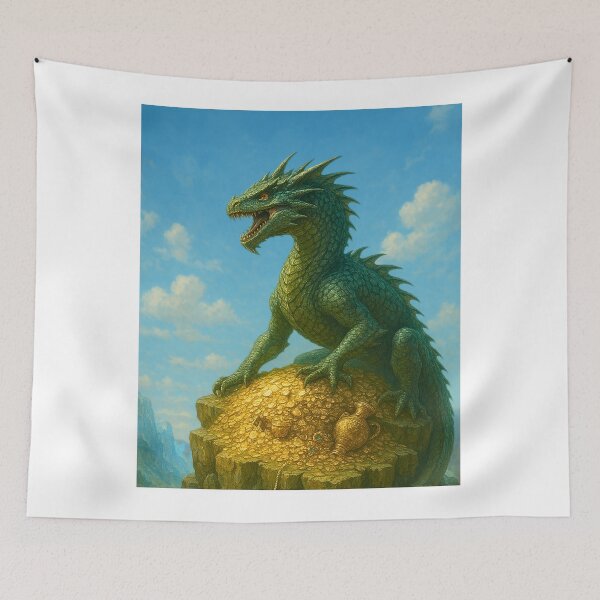 Item preview, Basilisk Protecting Treasure designed and sold by BackgroundND.