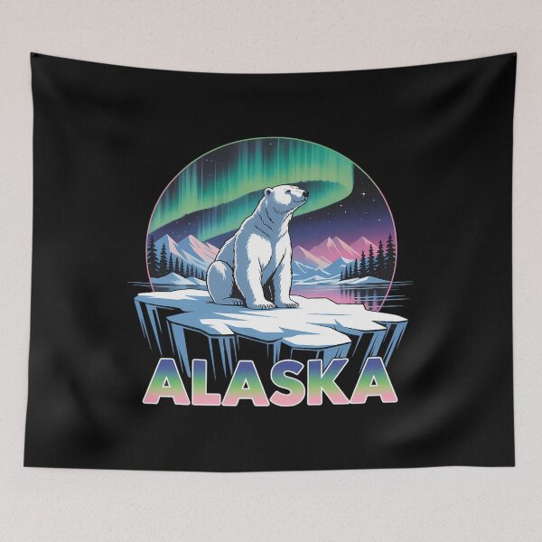 Item preview, Alaska Northern Lights Aurora Viewing Bear Vacation Trip designed and sold by brynatshop.
