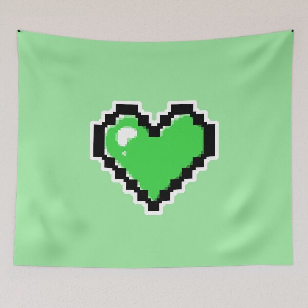 Item preview, Bright Green Pixel Heart designed and sold by AureateAnomaly.