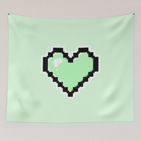 Item preview, Mint Green Pixel Heart designed and sold by AureateAnomaly.