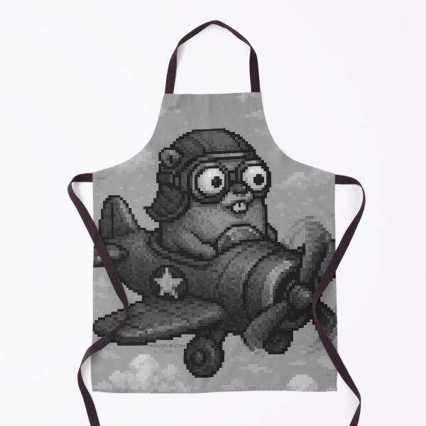 Item preview, Go Gopher Flight – Pixel Art in Grayscale designed and sold by nozhove.