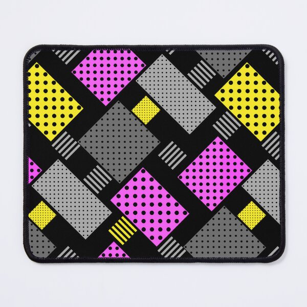 Item preview, Patchwork with polka dots and stripes purple yellow designed and sold by fuzzyfox.
