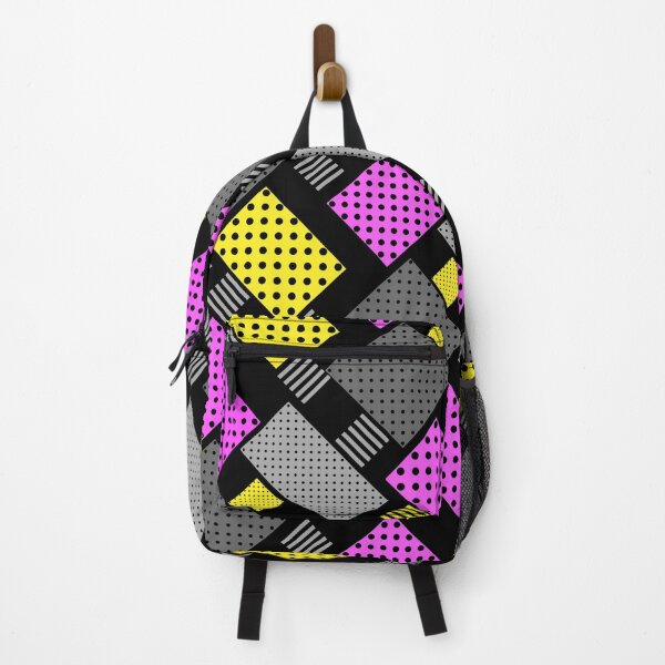 Item preview, Patchwork with polka dots and stripes purple yellow designed and sold by fuzzyfox.